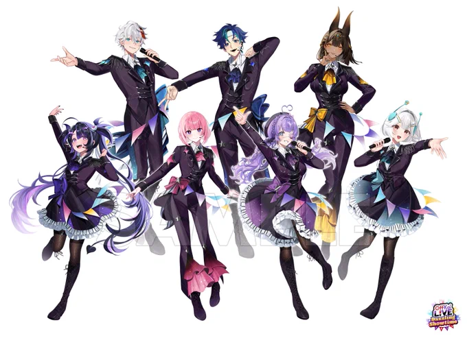 [Work] Hello! I had the honor of making the illustrations for the performers of OffKai LIVE: Dazzling Showtime!! Thank you so much for the opportunity! #OffKaiGen5