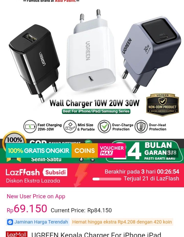 sindiayfe's tweet photo. bagi pengguna iphone ataupun samsung pasti ga asing sama casan ugreen yang satu ini ayo jadiin Barang Elektronik Wajib Beli kalian  https://t.co/xFcYvCm8S3 https://t.co/t4ZiIl4g2g
