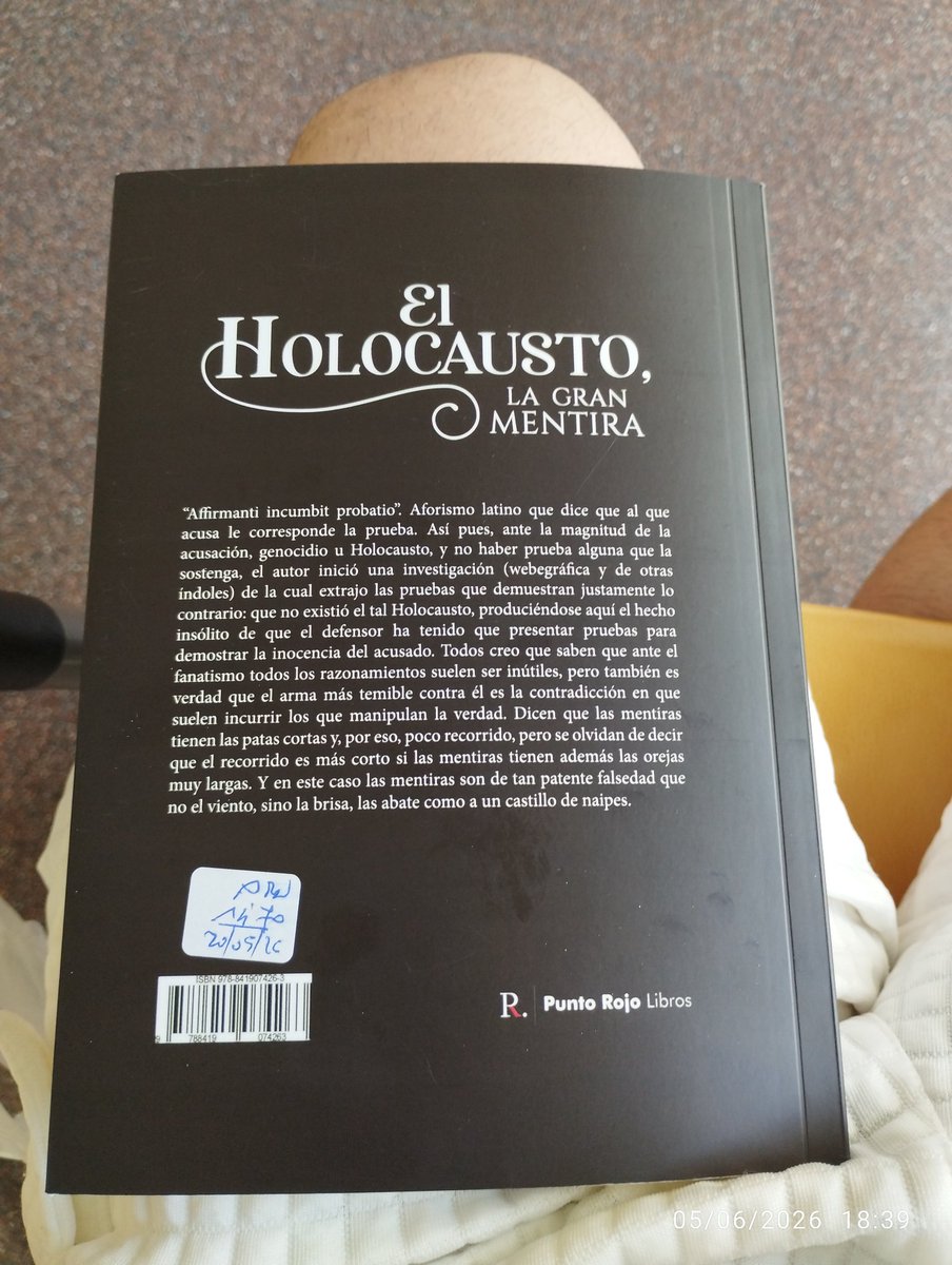 robytrabuconss's tweet photo. Ya en mis manos . Ahora a leerlo.
El holocuento https://t.co/14i2f37gRN