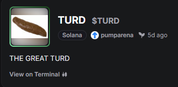 LouisDevlprrr's tweet photo. @lebombjam $TURD og 

2KGzBoMmQozYtnYzoJATUU7y7jqFDKWUBtrGyoHgpump https://t.co/d4udts8EWc
