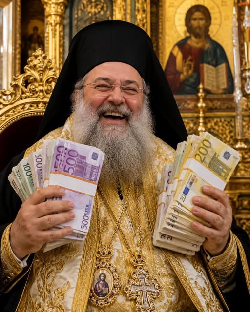 humptyvicky's tweet photo. Έκανε δωράκι 100.000.000 στο Άγιο Όρος και  εκτόξευσε τους μισθούς των αρχιερέων έως 64,5% για τον Αρχιεπίσκοπο, και κατά 88,8% έως 94,65% για τον κάθε μητροπολίτη. https://t.co/PZnmV3JhMD