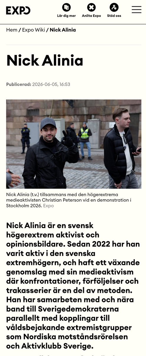 mathiasced's tweet photo. lol
Eftersom en del inte verkar ha förstått vad Nick Alinia är för en figur så har Expo nu publicerat en wiki. https://t.co/2p2rtevvJy