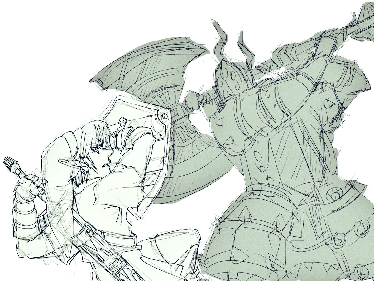 yamato_3284tloz's tweet photo. アイアンナックが描きたい… https://t.co/Z8KsST5tTi