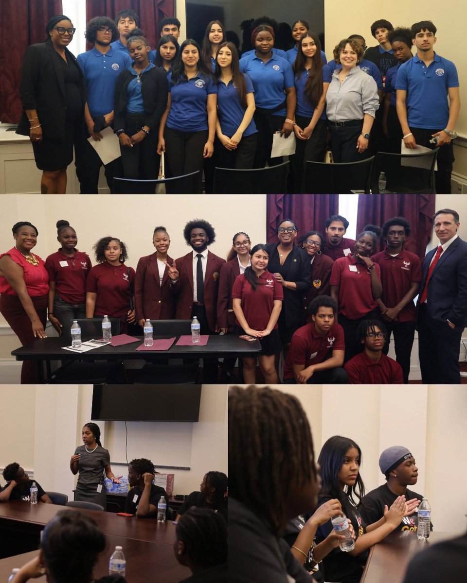 RepLaMonica's tweet photo. One of the highlights of my week was hosting New Jersey schools on Capitol Hill. Because NJ community leaders poured into a little girl from Newark, I serve you in Congress today. That’s why I’m always fighting to expand access and opportunity for NJ students.🎒 https://t.co/U8eYVFa6xU