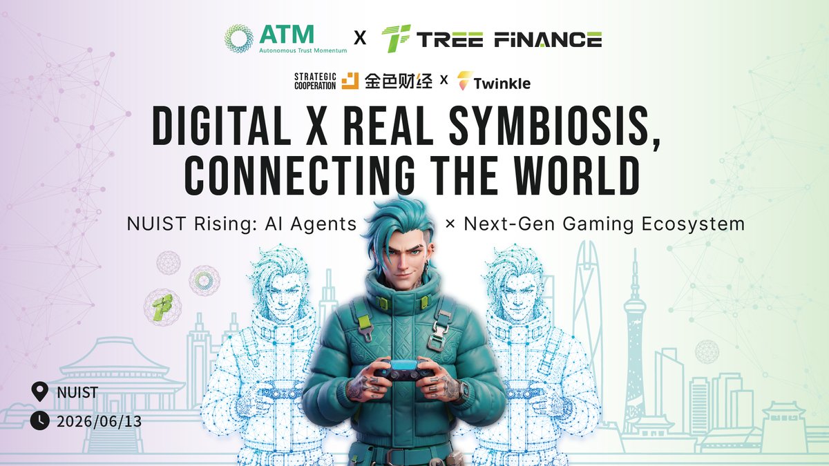 ATMrank's tweet photo. 📅June 13 📍Nanjing  

Dual engines of AI and gaming driving you to lead the era, when gaming and ecosystem merge, when AI is like a friend by your side. 

A comprehensive ecosystem is taking shape, connecting every node.  This time, a key figure from the industry will be here to show how "application level collaboration" reaches every single user.  

The best time to participate in future trends is right here.  
Registration link LUMA https://t.co/BhjHhl7CPs

#ATM #ChinaTour #AI #GameFi #BlockChain