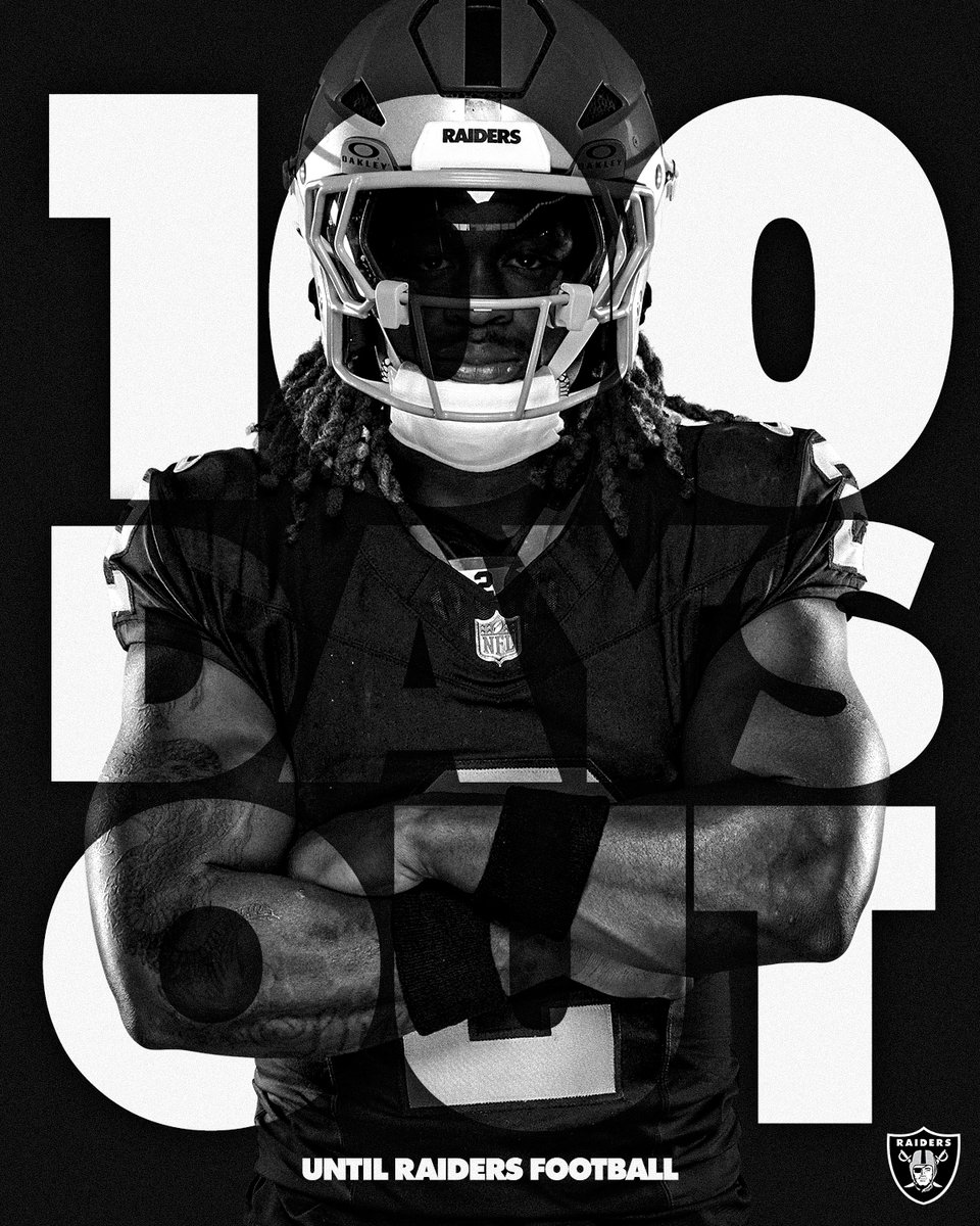 Raiders's tweet photo. Let the countdown begin… https://t.co/UOCq9G0Tlf