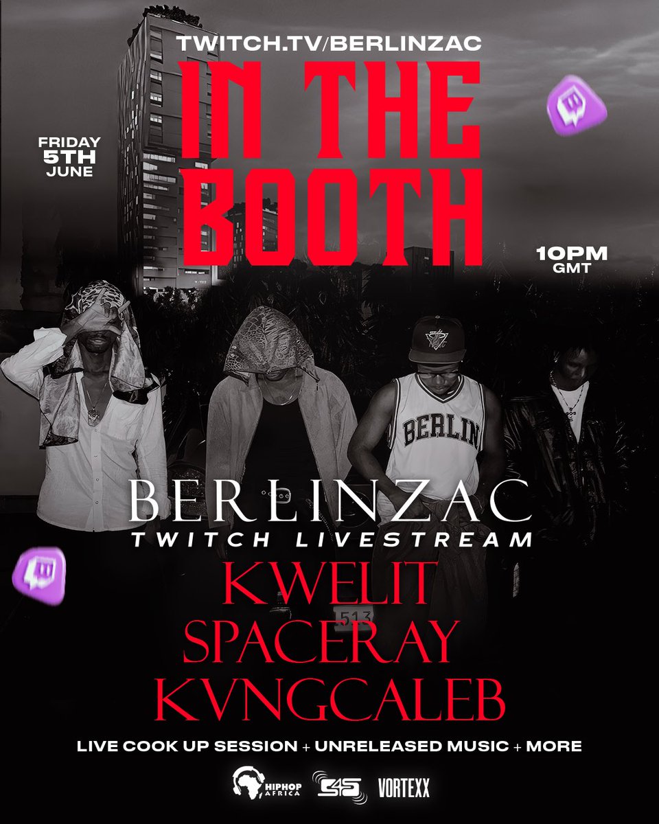 berlinzac_'s tweet photo. TONIGHT ‼️ w/ @spaceray01 @kwelit4l @kvcalebofficial on https://t.co/zz8hBUkf4k https://t.co/4NBwPTkBp4