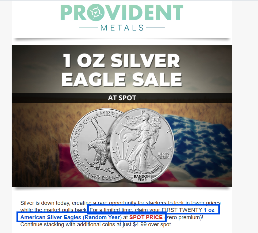 silvertrade's tweet photo. 🚨MAJOR US BULLION DEALERS OFFERING AMERICAN SILVER EAGLE COINS AT SPOT PRICE AS SILVER CRASHES TO $68⚠️

🚨Sign of a bottom?  Retail silver demand appears to be NON-EXISTENT currently, even after a brutal 2 day sell-off:
