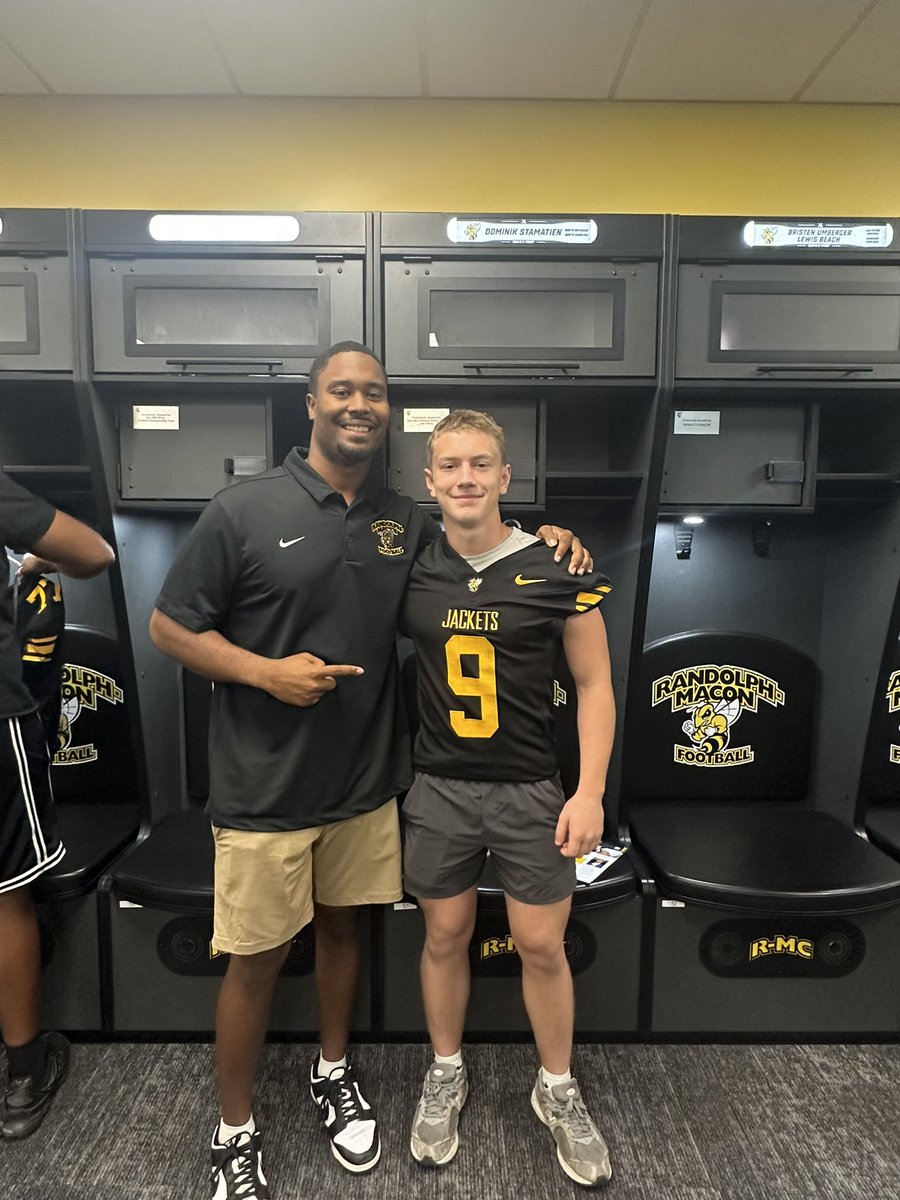domstamatien's tweet photo. Had a great visit today at Randolph-Macon College. Grateful for the opportunity to meet the coaches and staff. Thank you @Coach_CBerry1 for the invite. Looking forward to being back soon! https://t.co/MVZTBW7t87