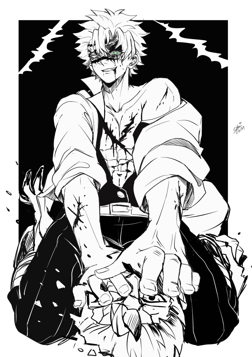 samesasimi's tweet photo. 🍃👿 จัดการอสูรแบบมือเปล่า ด้วยท่าทางแอบเสว(?) https://t.co/b1adq1yhDW