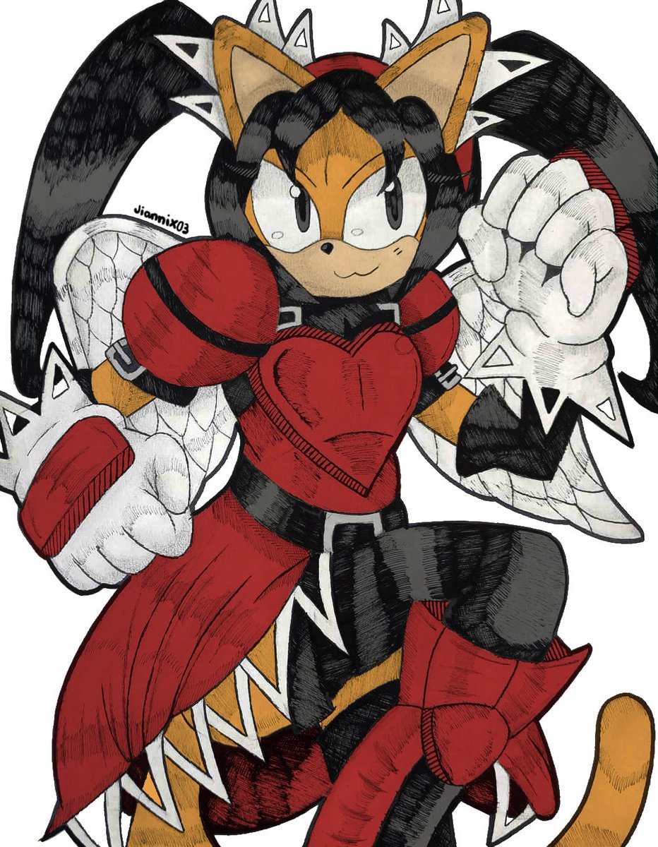 felt like coloring this old piece #honeythecat #sonicthehedgehog