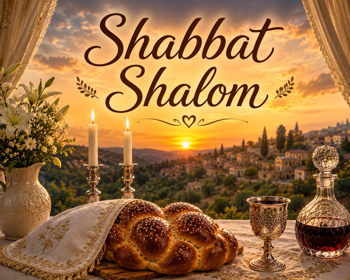 davidgon0917's tweet photo. ¡Shabbat Shalom almas bellas !
Que en este Shabbat, la luz del Menorá de nuestra parashá ilumine tu hogar y te guíe a hablar con respeto y humildad, sabiendo que las palabras construyen o separan Y como la nube que guiaba en el desierto,sientas la Shejiná acompañandote en tu vida https://t.co/aud9HoAdFv