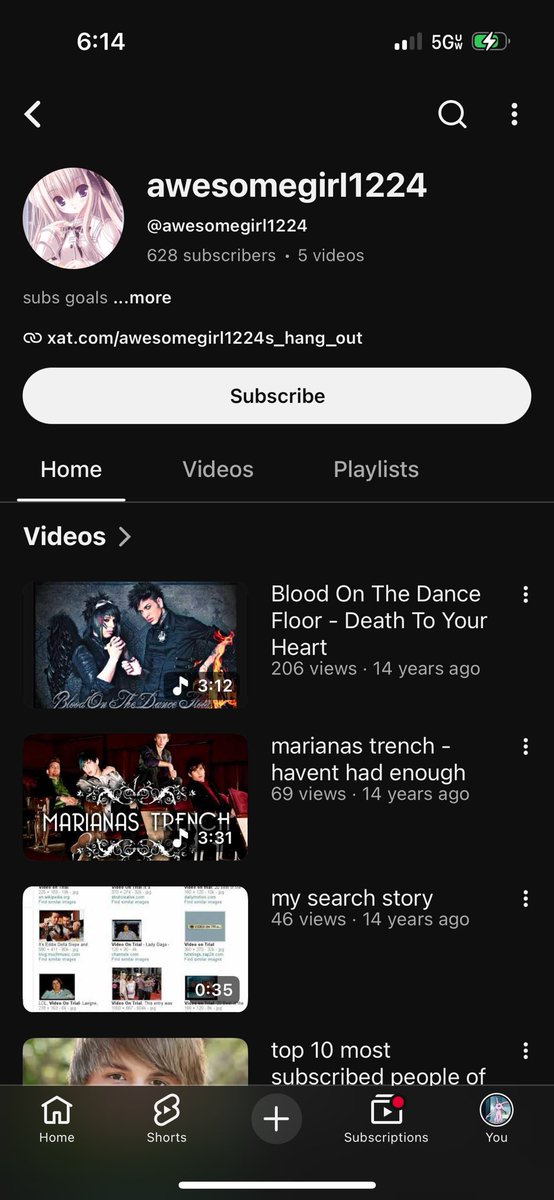 cherrychromat1c's tweet photo. i need to know where this person that subscribed to my youtube channel 15 years ago is today and be best friends with her pls Help me find awesomegirl1224 https://t.co/VlqmU3xxNo