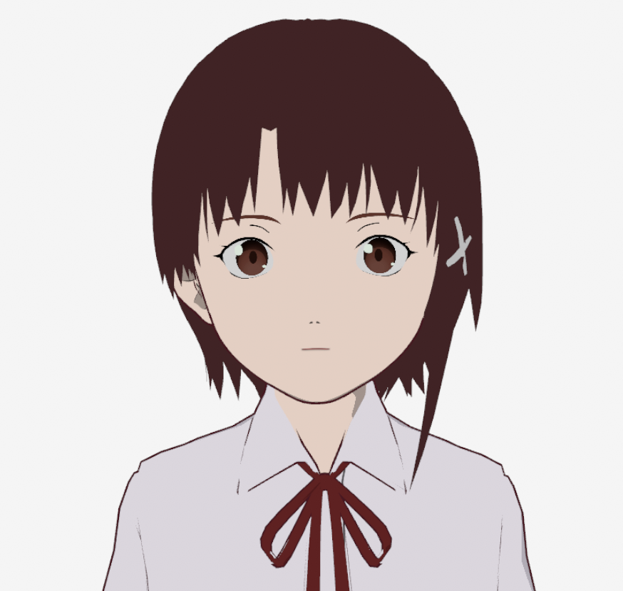 Lain_pr7's tweet photo. 岩倉玲音VRoidで作ってみました！
Serial Experiments Lain https://t.co/m2nPCSkQNY