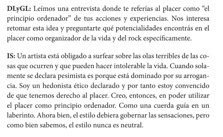 alitodt's tweet photo. Hay una entrevista muy hermosa que  Daniela Lucena y Gisela Laubereu le hacen al Indio Solari sobre las micropoliticas del under en los 80. En la entrevista no para de tirar cosas hermosa como esta: https://t.co/yWJe3wYDEa