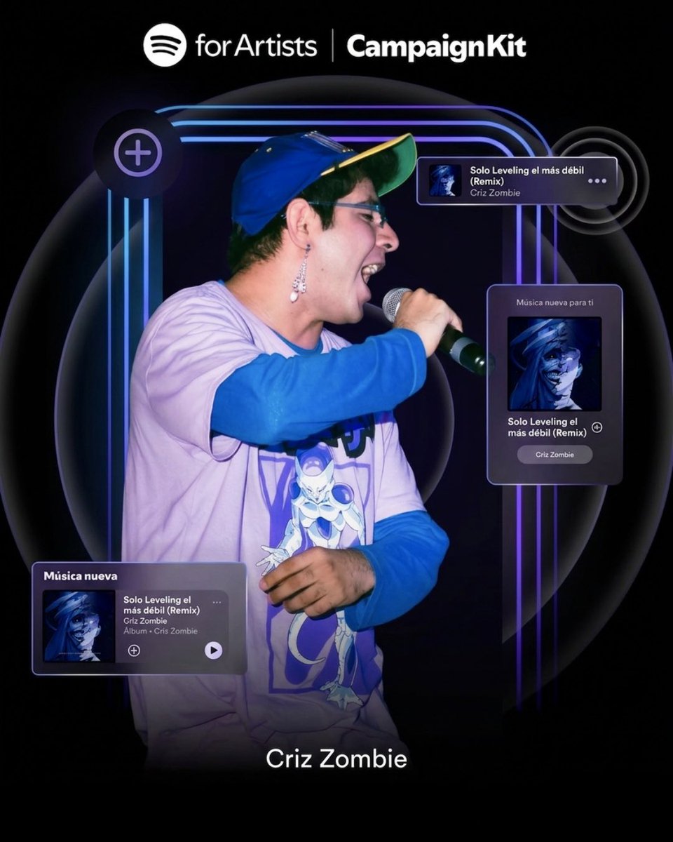 CrizZombie's tweet photo. Solo Leveling el más débil (Remix) @SpotifyMexico encabezando @spotifyartists 💿📀 Número 100 en top 100 lanzamientos más Hypedos en el mundo: https://t.co/c2QT5PSTxJ #sololeveling https://t.co/GwhULXLpzw