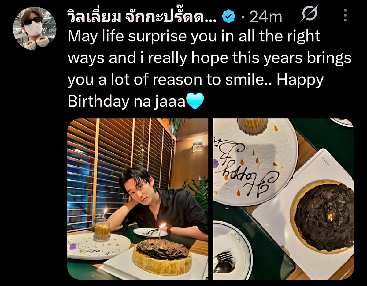 Sasha_willy4est's tweet photo. Happy Birthday na jaaa🩵
Happy Birthday na jaaa🩵
Happy Birthday na jaaa🩵

21 year old william jakrapatr is Damnnnn Romantic ❤️🧿😭👑

#WilliamEst #วิลเลี่ยมเอส https://t.co/NruA6nBEWO