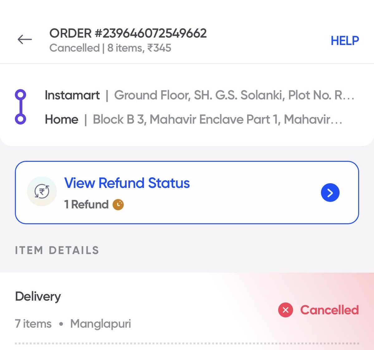 tiwarishub09's tweet photo. @SwiggyCares @Swiggy Yet another Instamart disappointment. Order cancelled after 30+ minutes of waiting, with no explanation. This is becoming a pattern rather than an exception. https://t.co/lamUX1SKwA