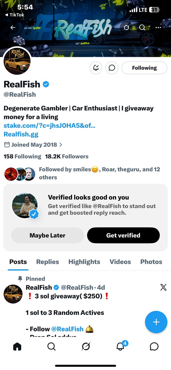 Jimofweb3's tweet photo. @RealFish Appreciate you champ 

I’m really grateful for your altruistic attitude towards giving out this opportunity. 

Thanks again! 

F8rLunjtLgos6S8hvGBsygsECPbixStDo47Wxn9jg9CK https://t.co/knK3y6Wl2F