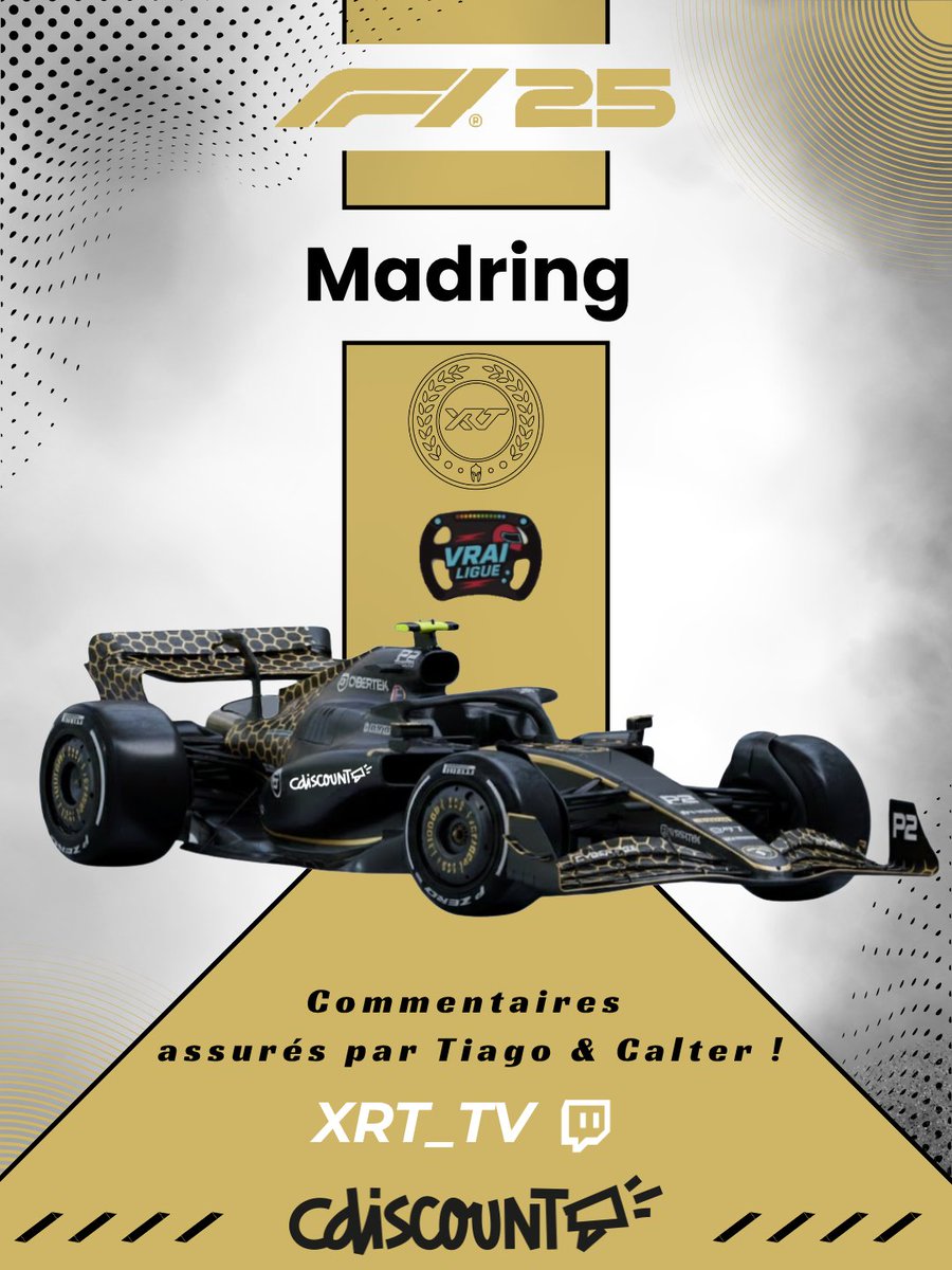 XRTracingteam's tweet photo. Ce soir à 21h sur XRT TV 
Premier live avec la MAJ F1 26 pour Madring. 
Rejoignez-nous sur https://t.co/i3uphIqaVB
On compte sur vous, venez nombreux ! 
Viens vibrer avec nous et soutenir les pilotes
#Simracing #Racing #f1 https://t.co/jVgy4CgtYe