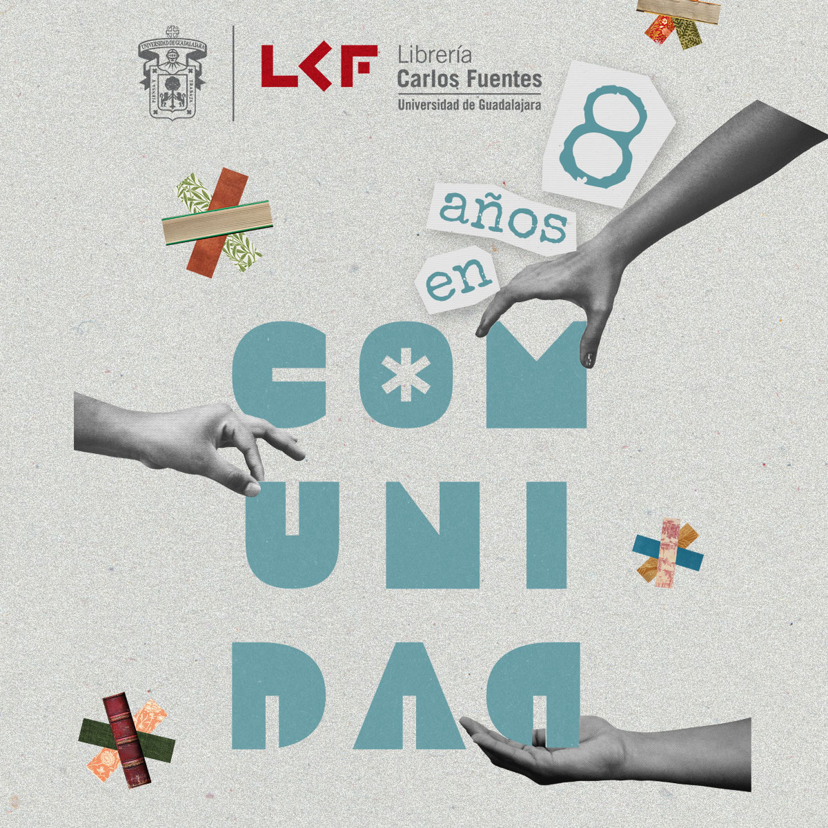 libreriacf's tweet photo. Para agradecer estos ocho años de historias, aprendizajes y comunidad, del 5 al 7 de junio tendrás 15% de descuento en toda la Librería Carlos Fuentes. 📚✨

Consulta los detalles en nuestras redes sociales y página web.

#LCF #UnaComunidad #SigamosLeyendo #UnaComunidadQueCelebra https://t.co/WM9MIqQJrY