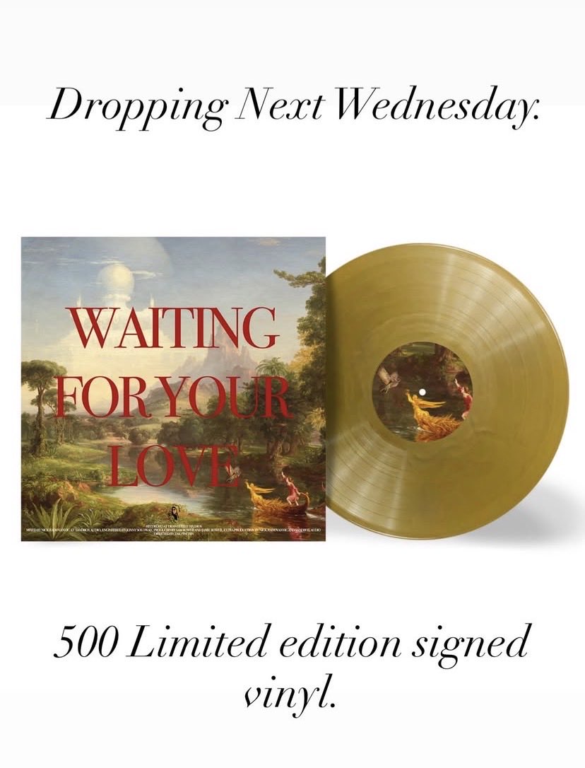 bowerjamiebr's tweet photo. Jamie anunciou via stories que na próxima quarta-feira sai o vinil de “Waiting for your love” - com edição limitada de 500 cópias autografadas. https://t.co/9J65VBkD2k