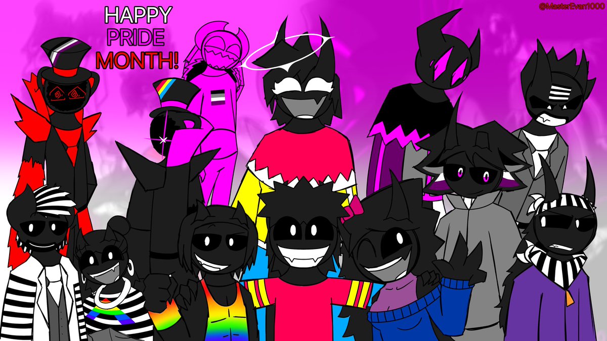 MasterEvan1000's tweet photo. 🏳️‍🌈HAPPY PRIDE MONTH!!!🏳️‍🌈
(This is a bit rushed ngl ;-;)
.
#myart #myartwork #ocart #pridemonthart #PrideMonth #Pride2026 #voidoc https://t.co/xl1Pl6QHUX