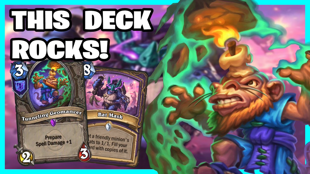 BonMarroe's tweet photo. It's time to rock standard #hearthstone with Batmancer OTK warlock https://t.co/p6z3yVGpju