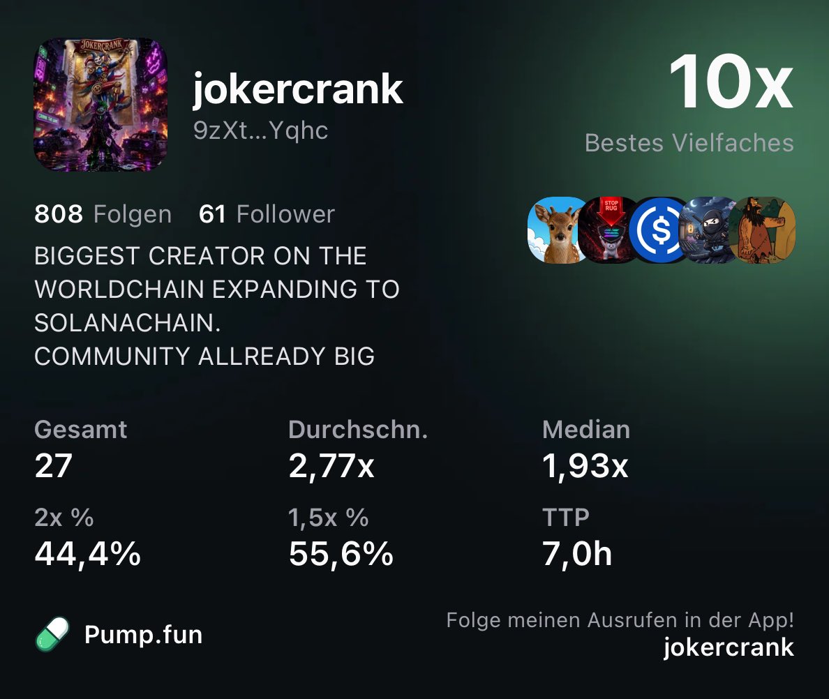 Weltsystem's tweet photo. JOIN JOKER ON PUMP FUN 💊🃏https://t.co/PM202dxWJA https://t.co/3c7i99Usbz