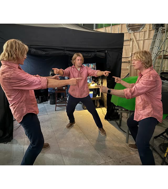 GalitzineHQ's tweet photo. “Masters Of The Universe is out in theaters EVERYWHERE!”

“Barely took any photos but here’s some BTS from our movie” 

Nicholas Galitzine via instagram: https://t.co/BHkz5bZ1ZP https://t.co/QDk9Puz6QL