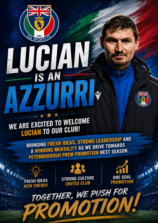 icasports's tweet photo. Building for Success: Lucian Joins ICA Sports FC #Pitchero
https://t.co/iFJWQD7p8X https://t.co/ksvPukcQsM