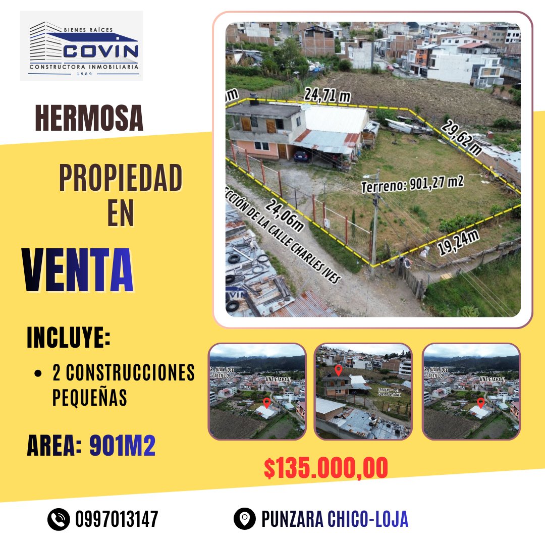 InmoCovin's tweet photo. #bienesraicescovin# Lideres en la Actividad Inmobiliaria desde 1989!!!
SI BUSCAS UNA PROPIEDAD 🏠 EN LA CIUDAD DE LOJA, PARA VIVIR 🏠 O PARA NEGOCIO 🌻.CONTAMOS CON ALGUNAS OPCIONES QUE LE PUEDEN INTERESAR??? ✨
VISITENOS EN: https://t.co/ixgYdOuRXh
#residentes https://t.co/zPOY9gHJKm
