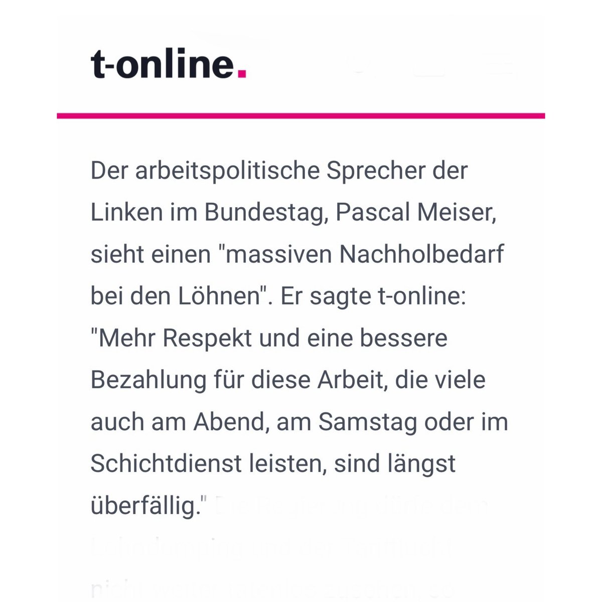 pascalmeiser's tweet photo. Meine jüngste Anfrage bestätigt, wie prekär und mies bezahlt viele Jobs im Einzelhandel sind. Kein Wunder, dass die Beschäftigten in den aktuellen Tarifverhandlungen dort keine weiteren Reallohnverluste mehr hinnehmen wollen und jetzt mit Streiks reagieren! @tonline berichtet: ⤵️ https://t.co/UMKvpXsucS