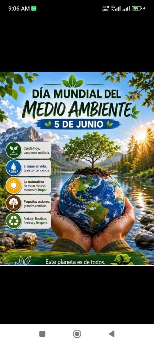 maricelarosa00's tweet photo. #dgelastunas 
Efectuado acto municipal por  el Día Mundial del Medio Ambiente en el IPU Pelayo Paneque Álvarez, donde fue oportuno el reconocimiento a los ganadores de los concursos desarrollados ¡Felicidades a todos los premiados!
#DíaMundialDelMedioAmbiente https://t.co/zdirp4iLbB