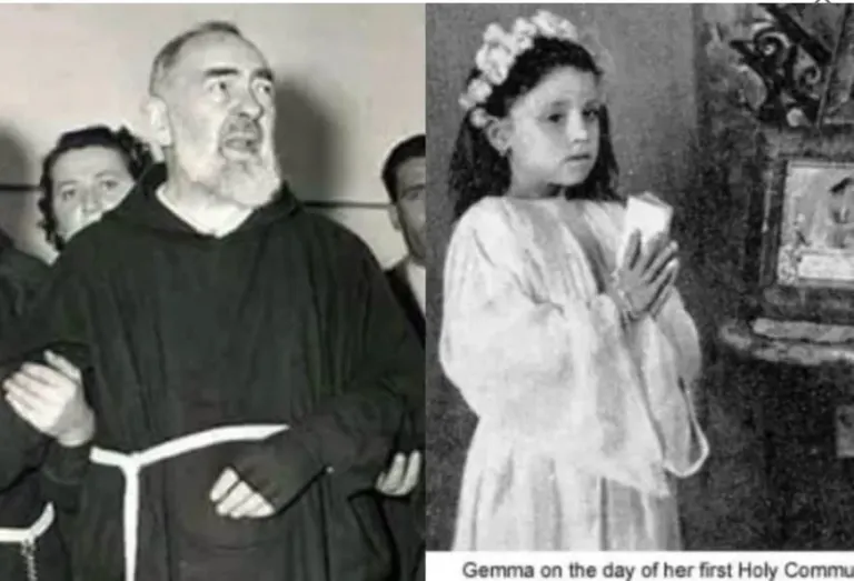 ZDzienniczka's tweet photo. Jednym z najsłynniejszych cudów św. Ojca Pio jest uzdrowienie Gemmy di Giorgi. Urodziła się w 1939 r. całkowicie ślepa – bez źrenic w obu oczach. 18 czerwca 1947 r., po Komunii św. z rąk Ojca Pio, w drodze powrotnej pociągiem nagle odzyskała wzrok. Do dziś widzi doskonale, choć oczy nadal nie mają źrenic. Cud został potwierdzony medycznie.