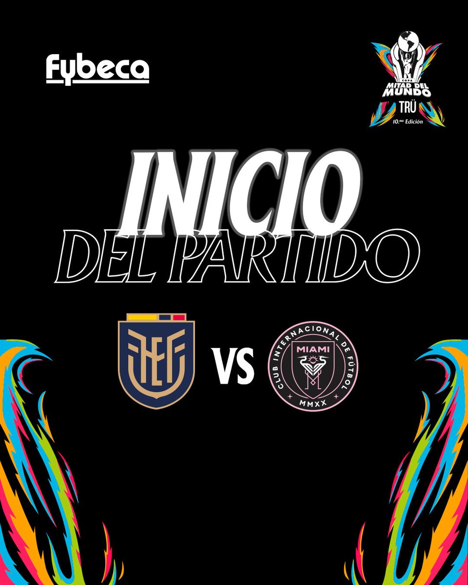 IDV_Formativas's tweet photo. #CopaTru | Inicia ST 🕣 Sel. Ecuador 1-0 Inter de Miami 
📺En vivo por YouTube - IDV Tv 
#CopaPlata https://t.co/Lxm3uOsITt