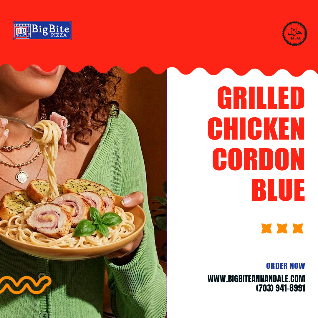 bigbite_pizza's tweet photo. Annandale’s Cheesiest Bite 🧀🔥

Grilled. Cheesy. Absolutely crave-worthy.
Our Chicken Cordon Blue is ready for pickup or delivery tonight! 🍽️

Order now 👉 https://t.co/2pKw9wiDGR

#BigBitePizza #AnnandaleVA #HalalFood #DMVFoodies #TakeoutNight https://t.co/GE1LRuiHPv
