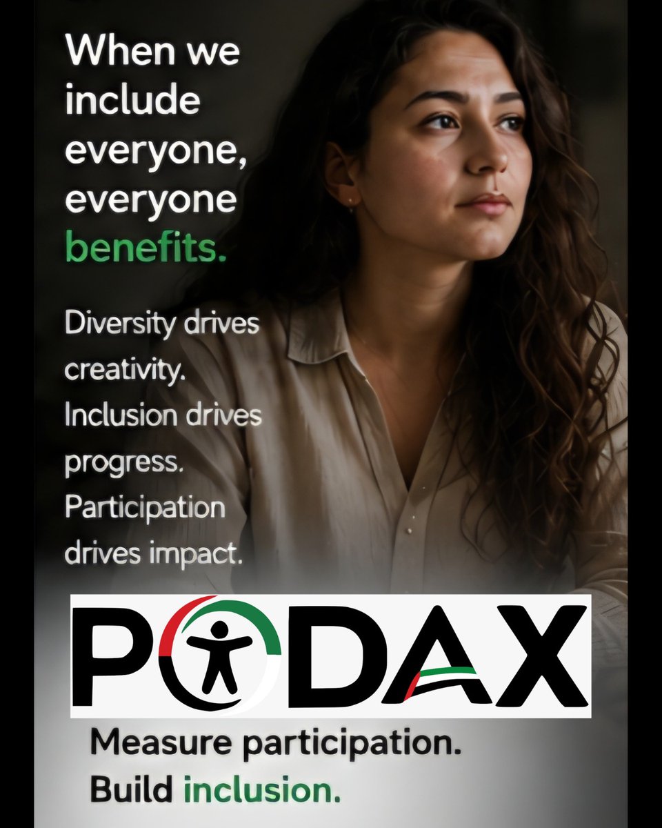 PODAXUAE's tweet photo. When we include everyone, everyone benefits.

Diversity drives creativity. Inclusion drives progress. Participation drives impact.

PODAX®

Measure participation. Build inclusion.

#PODAX #Accessibility #Inclusion #ParticipationMatters #PeopleOfDetermination https://t.co/eqI7ltKRZt