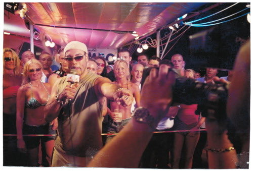 Mamboibiza's tweet photo. very special #mambomemories today to celebrate his brand new album release today; a true Café Mambo Staple, we aren’t who we are without you, @djrogersanchez #flashbackfriday to some of Roger’s iconic looks here on the sunset strip! https://t.co/EYwENihoXL