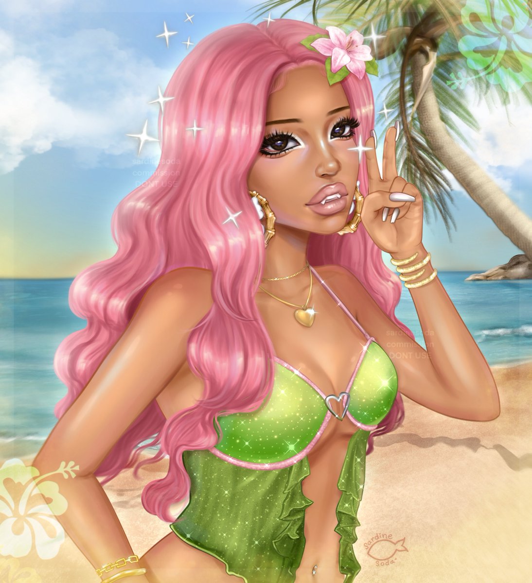 sardinesoda's tweet photo. i have beef with this app but have this roblox commission 🏝️🌺 https://t.co/3Ll3WoRyAO