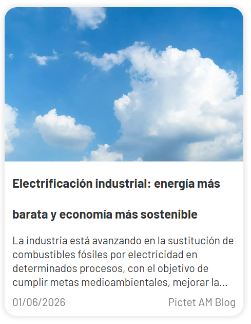 IronIAFintech's tweet photo. Pictet AM Blog: Electrificación industrial: energía más barata y economía más sostenible.
Analizamos por qué esta transformación también representa una oportunidad atractiva para los inversores.
🗞️ Disponible en https://t.co/lEtpFS2Umg
#sostenibilidad #oportunidades https://t.co/yOOGe4wibL