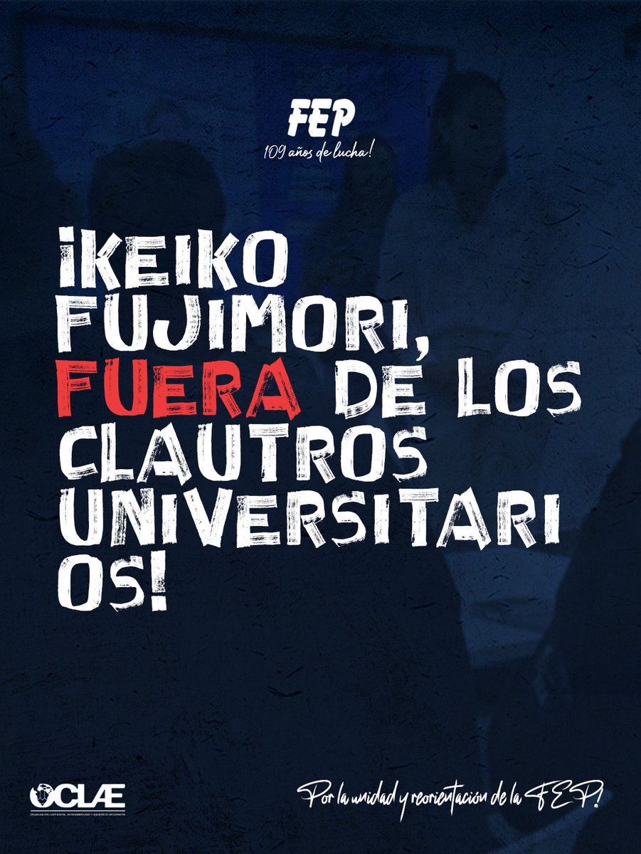 FEP1916's tweet photo. Denunciamos el uso político de autoridades universitarias en la @usil_edu. La Universidad es un espacio de debate, no un mitin partidario donde se destina horas de estudio a la promoción de candidatos de forma obligatoria.

¡Fuera Keiko Fujimori de la Universidad Peruana! https://t.co/P2Nw8mqNop