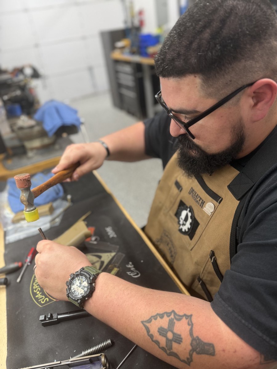 SDI_school's tweet photo. From working on firearms at age 7 to owning a veteran-operated gunsmithing business, SDI Graduate Ivan Melendez turned his passion into a career. After serving as an Army 91F and graduating Magna Cum Laude from SDI, he co-founded Alien Arms LLC in Texas. 

#WhySDI #StudentSuccess https://t.co/Efx3VIVu8E