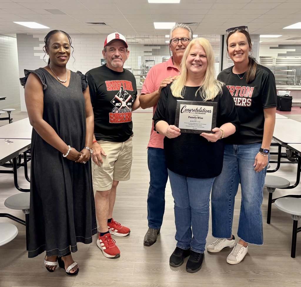 BurtonIsd's tweet photo. Congratulations to Pamela Wise and Kelley Shuford on their retirement from Burton ISD!  You will both be missed! https://t.co/jFSsDhU3mK