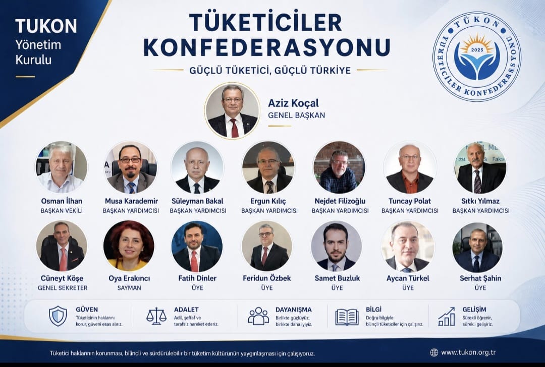 TukoderI's tweet photo. 18 Nisan 2026 tarihinde yapılan Tüketiciler Konfederasyonu (TÜKON) Olağan Genel Kurulu sonrasında TükoDer Genel Bşk. Aziz Koçal başkanlığında oluşturulan yeni yönetim kurulu olarak her alanda tüketici haklarını savunmaya devam edeceğiz. https://t.co/XYr4SHt6y8