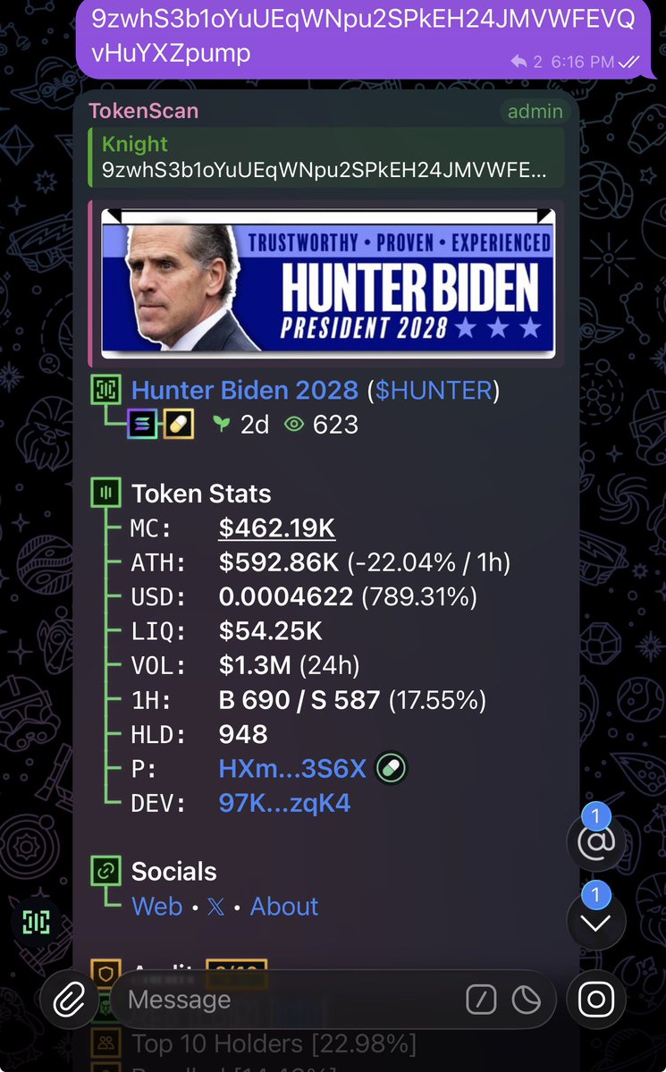 Knight_Caller11's tweet photo. $HUNTER

9zwhS3b1oYuUEqWNpu2SPkEH24JMVWFEVQvHuYXZpump https://t.co/qMPdFDUrOd