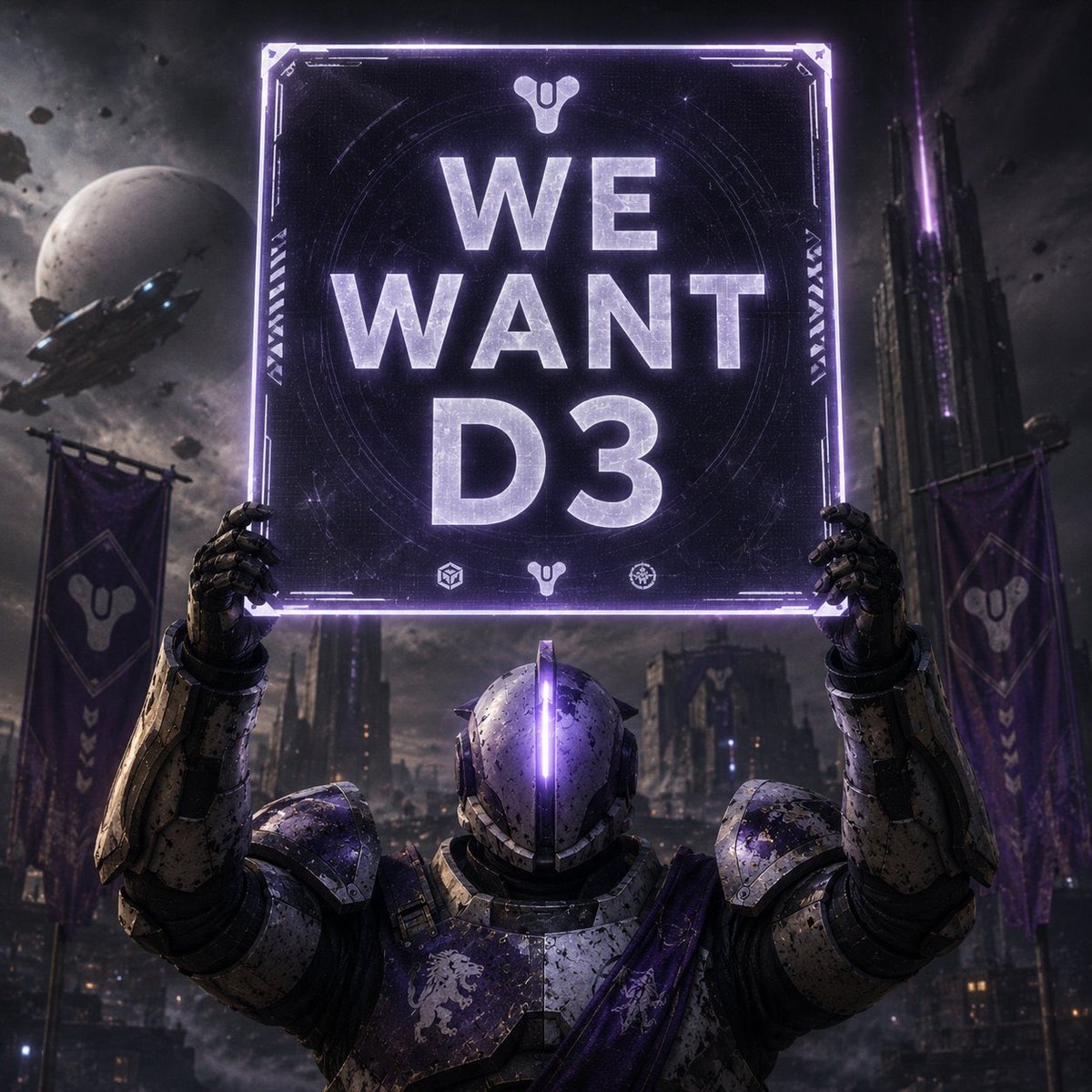 distortedzack's tweet photo. @PlayStationDE #wewantdestiny3 #D3 https://t.co/wR7HqN8L5e