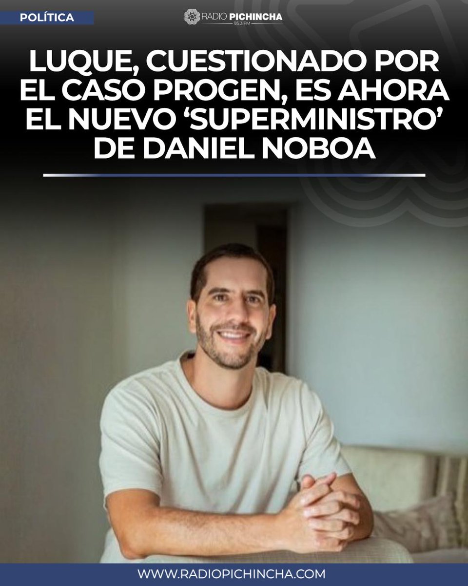 radio_pichincha's tweet photo. 🏛️#Política | Roberto Luque, un día después de conocerse el nuevo esquema de fusiones de los ministerios, debe sentir que ha “caído para arriba”.
#LaRadioDeLasNoticias
Los detalles⤵️
https://t.co/jt50WPOO7b https://t.co/TomijH10RA