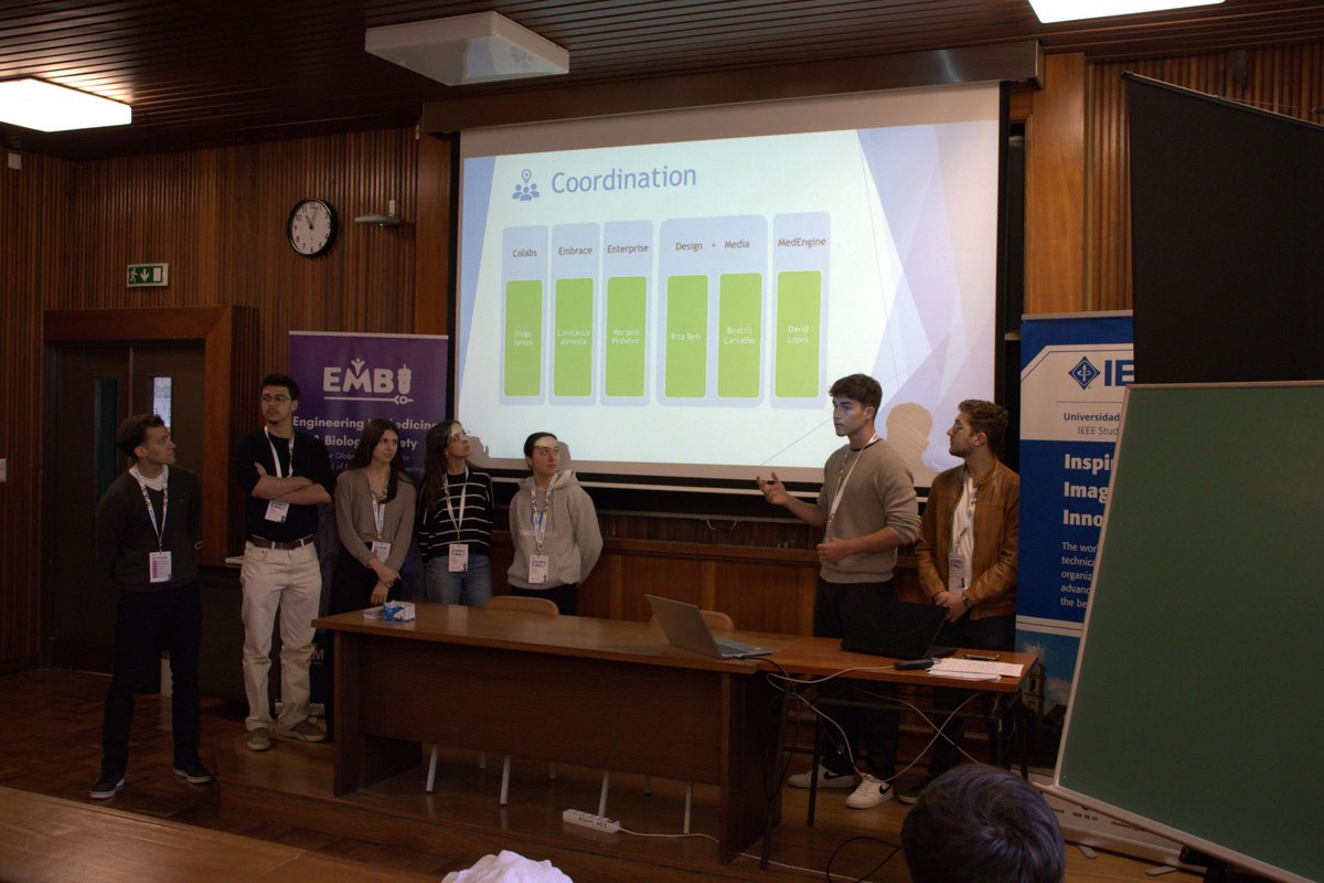 IEEEembs's tweet photo. EMBS Day at the University of Coimbra reminded us of the strength of the #IEEE #EMBS community.
Students, professionals & researchers came together to celebrate collaboration, innovation, and the 20th anniversary of the @EmbsIeee.
#BiomedicalEngineering #IEEEPortugal #BITalino https://t.co/zm3upabeFp