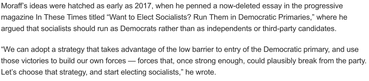 UneditedView's tweet photo. @mirandadevine @Chadwick_Moore @nypost Unbelievable! 
These Socialists are traveling from state to state looking for Socialist candidates to groom for a run on Democrat tickets so they can "take advantage of the low barrier to entry of the Democrat primary" then "build [their] own [socialist] forces.
This is so dark. https://t.co/RUViUpB9Ct